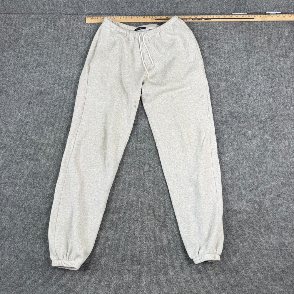 Brandy Melville Sweatpants Womens Size OS Gray Rosa Joggers Drawstring Stained